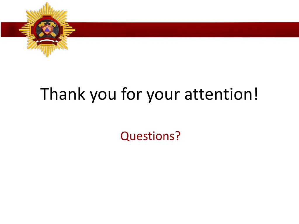 thank you for your attention
