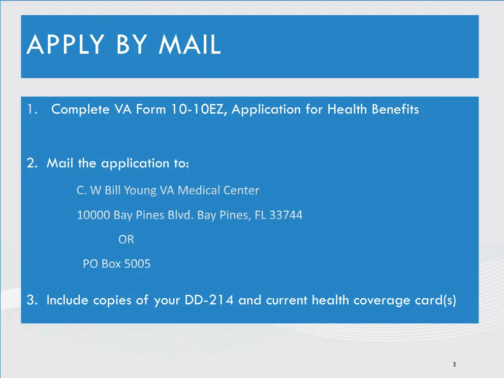 apply by mail