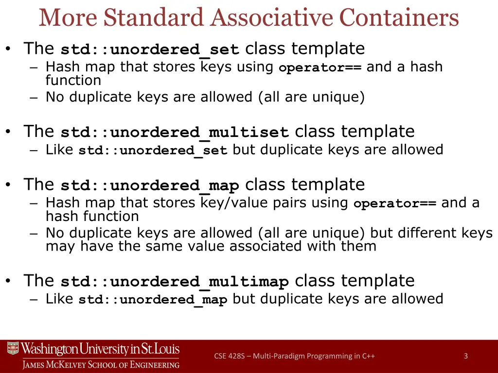 more standard associative containers
