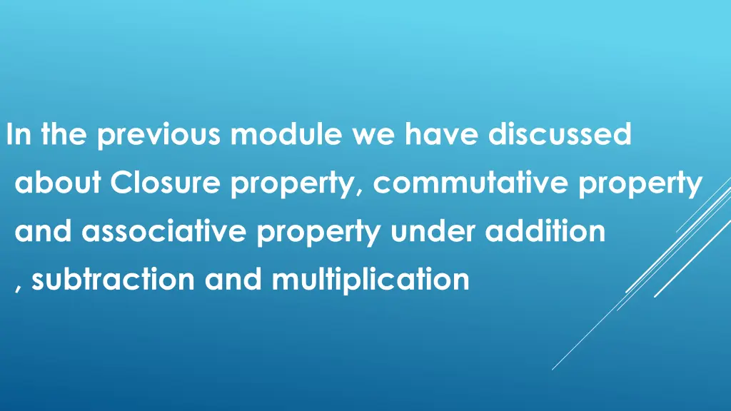 in the previous module we have discussed about