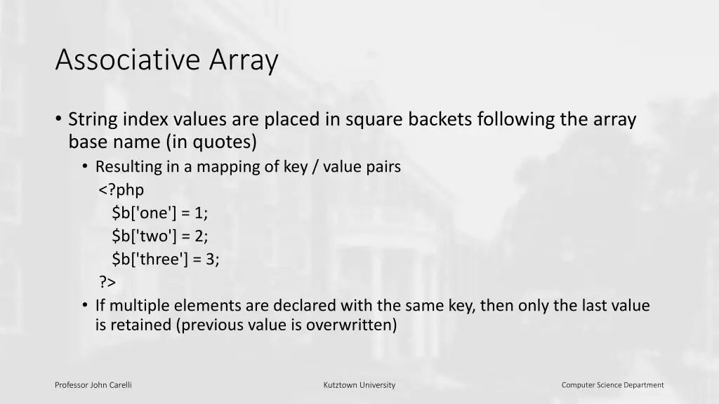 associative array
