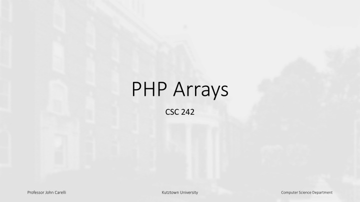 php arrays