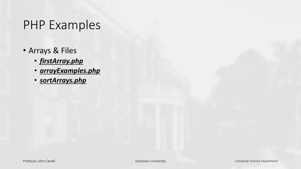 php examples
