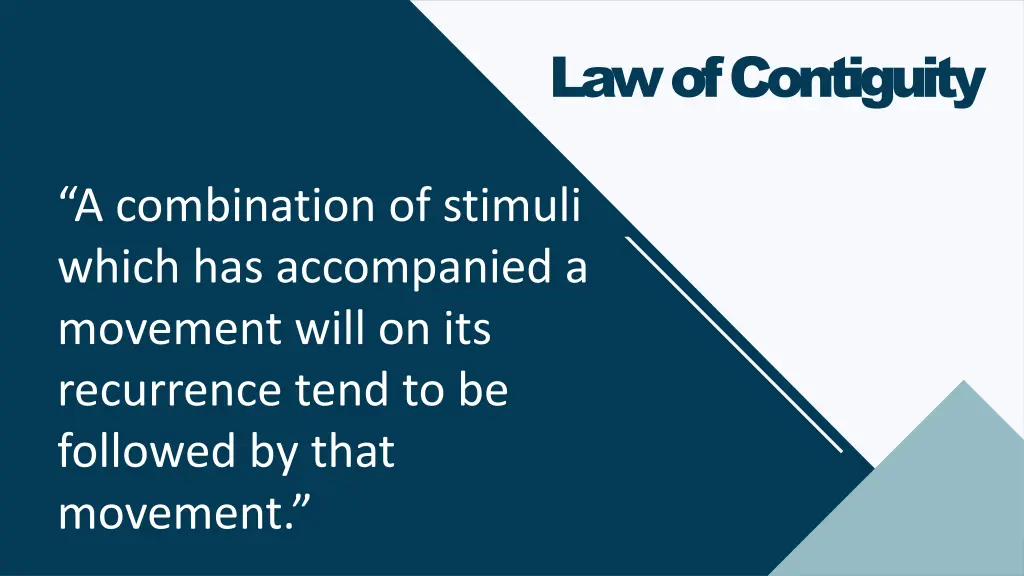 law of contiguity
