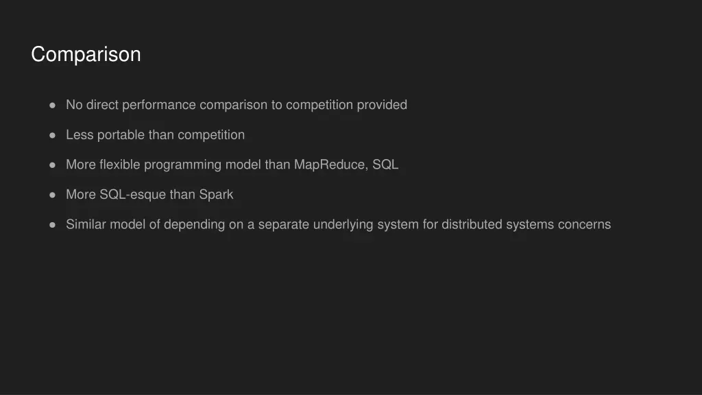 comparison