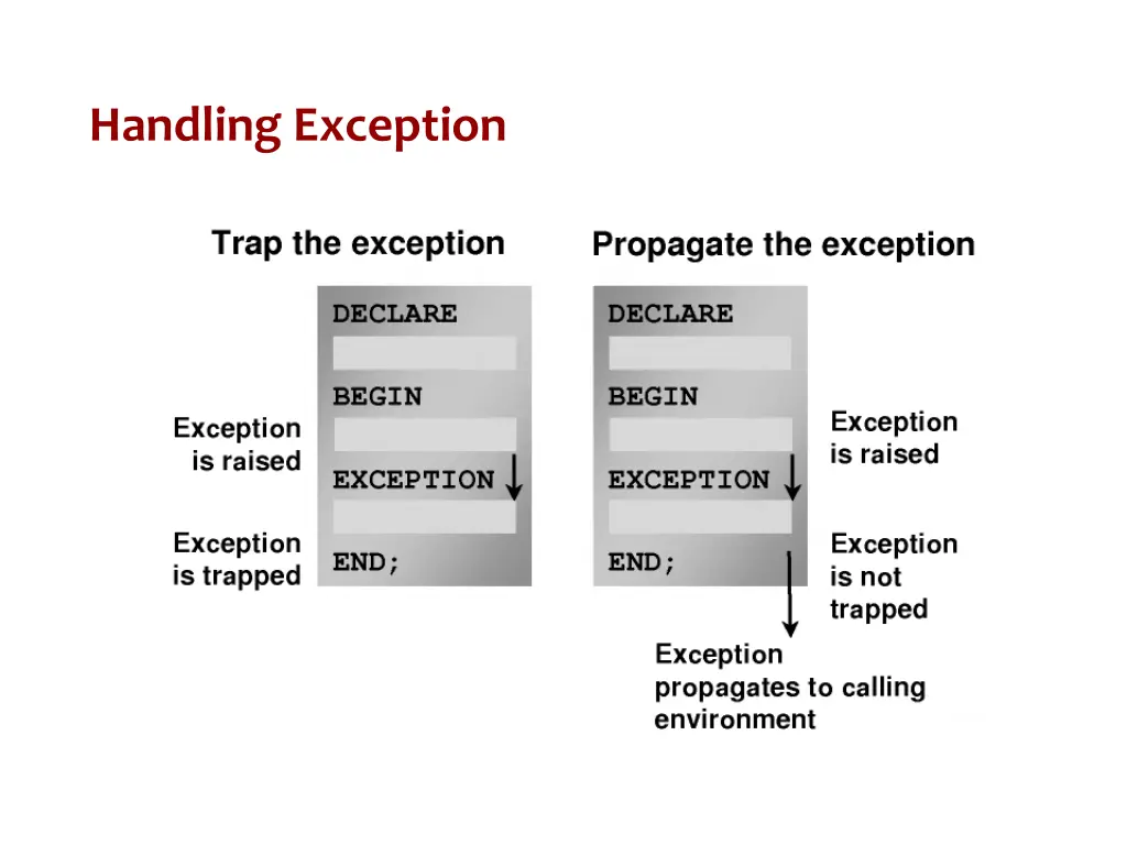 handling exception