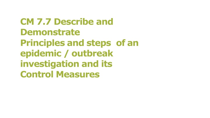 cm 7 7 describe and demonstrate principles