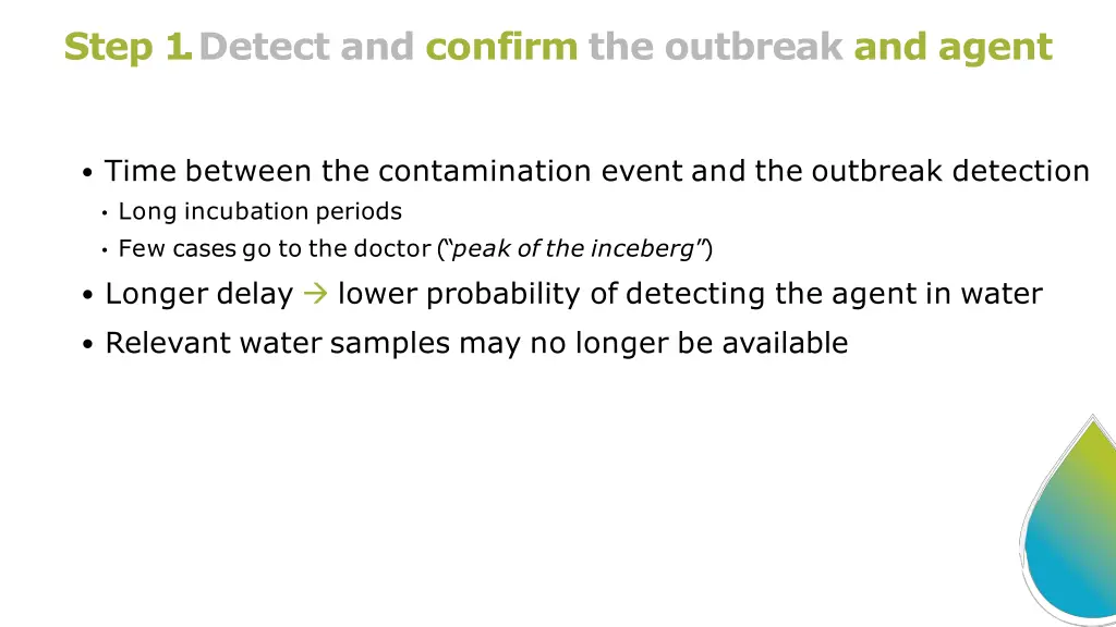 step 1 detect and confirm the outbreak and agent 4