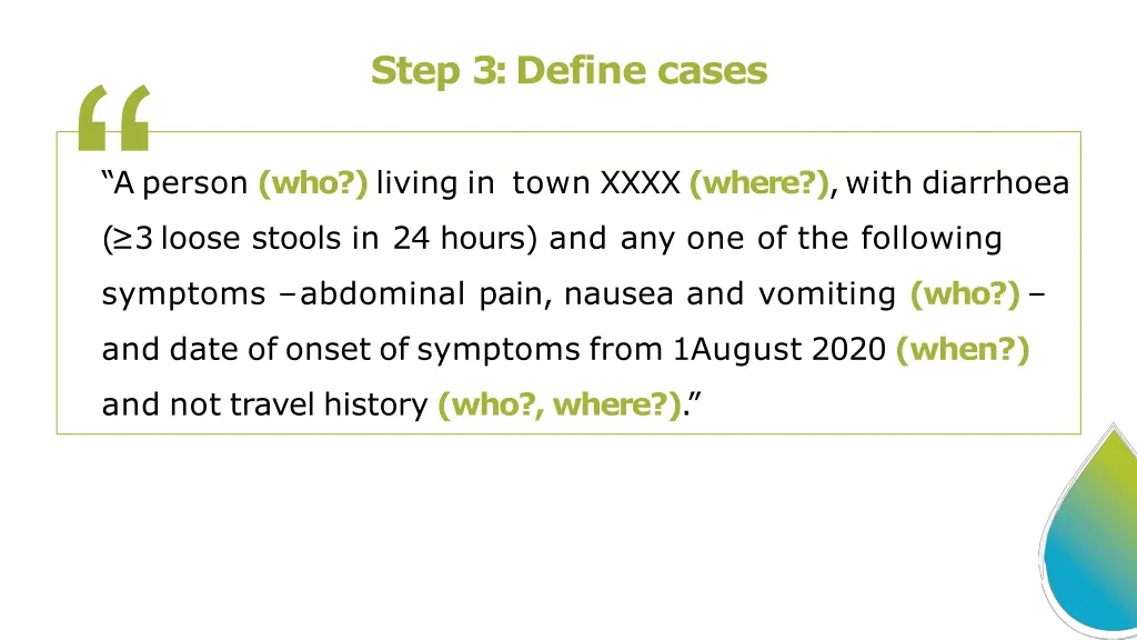 step 3 define cases 1