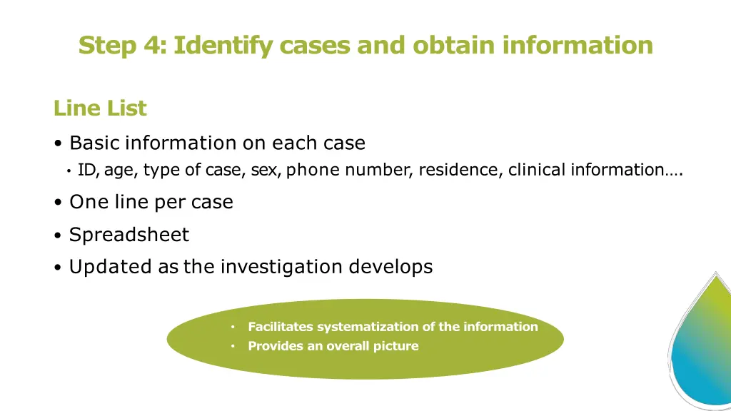 step 4 identify cases and obtain information 2