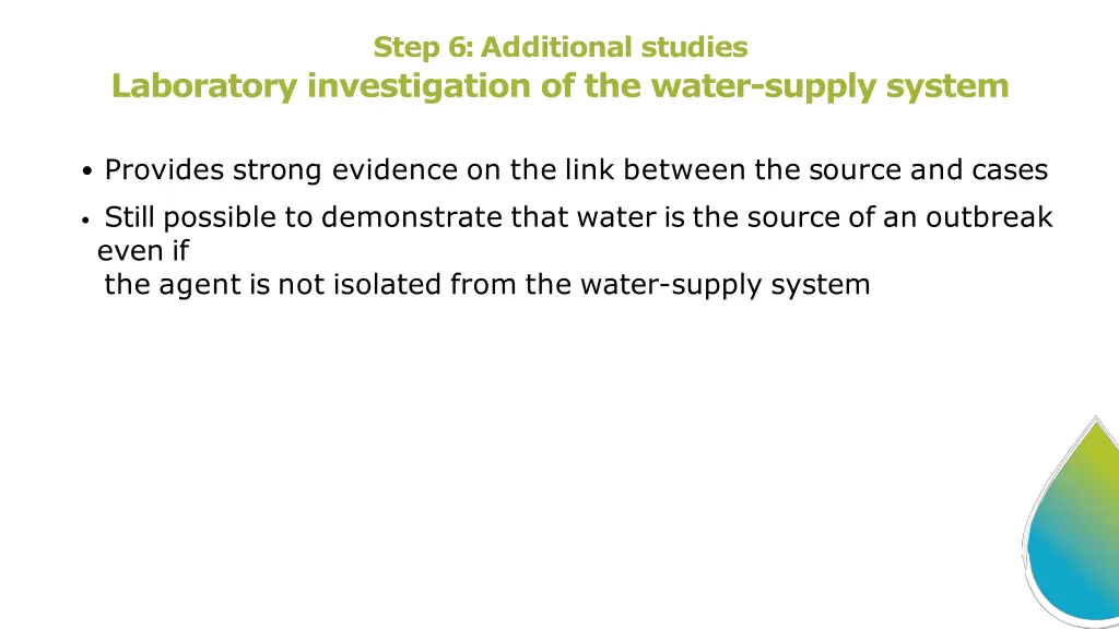 step 6 additional studies