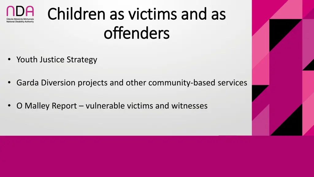 children as victims and as children as victims