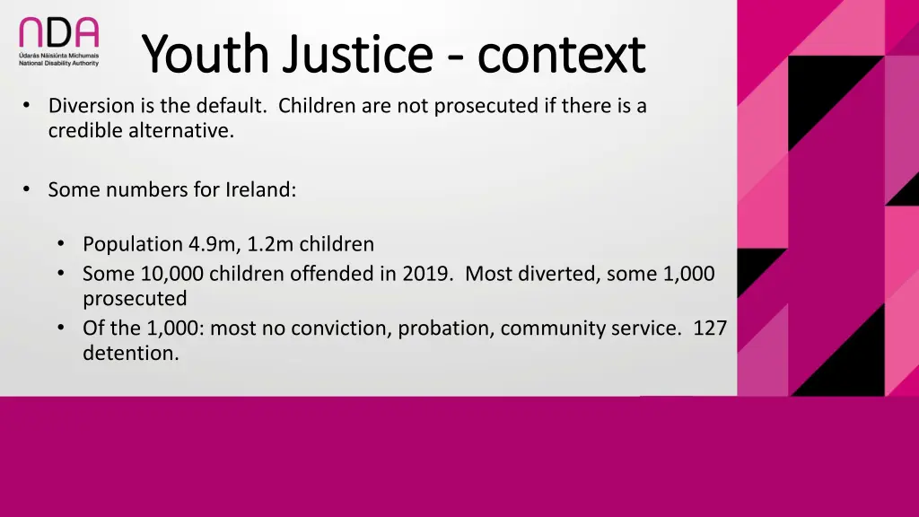 youth justice youth justice context