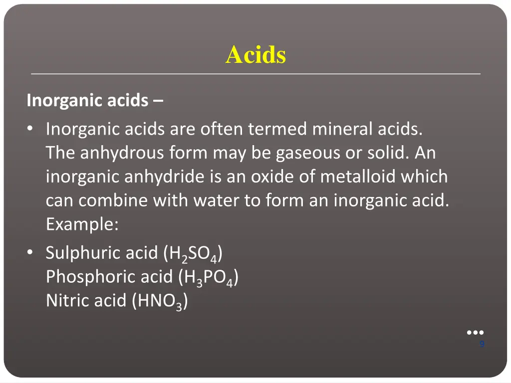 acids 3