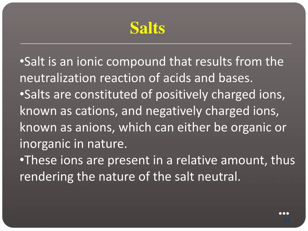 salts