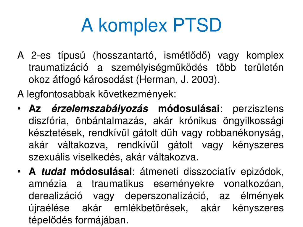 a komplex ptsd