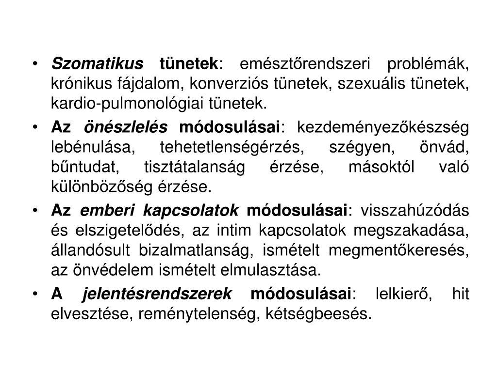 szomatikus kr nikus f jdalom konverzi s t netek
