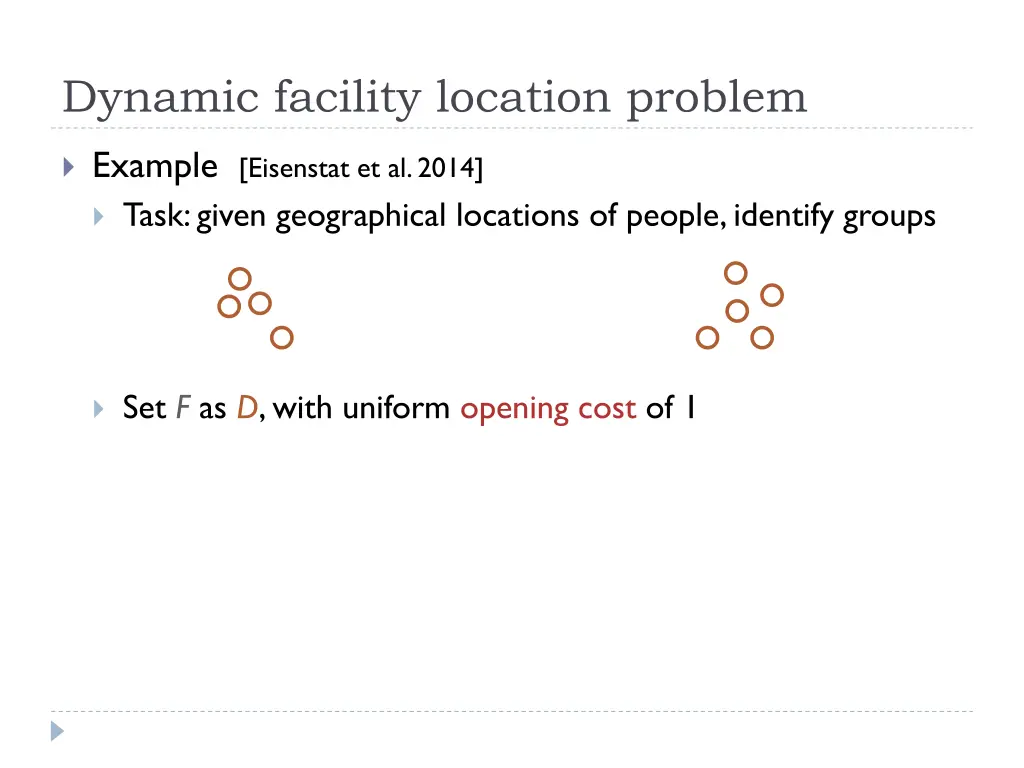 dynamic facility location problem 2