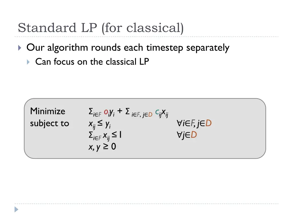 standard lp for classical 1