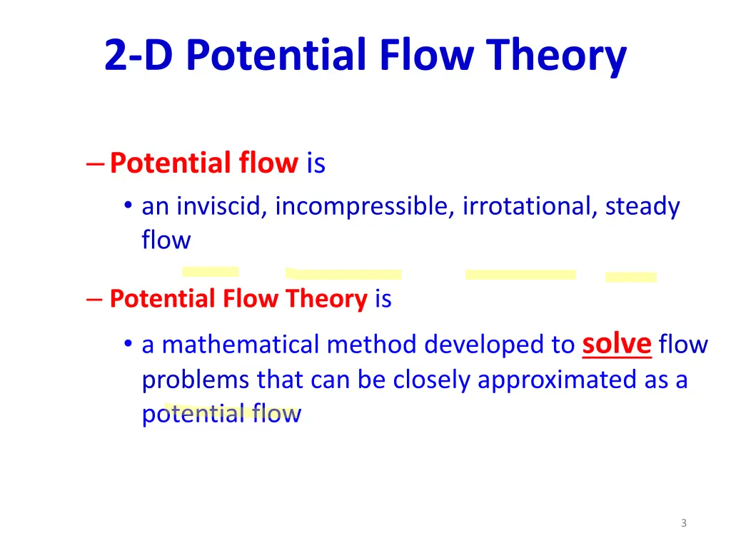 2 d potential flow theory 1