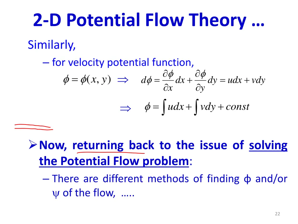 2 d potential flow theory 11