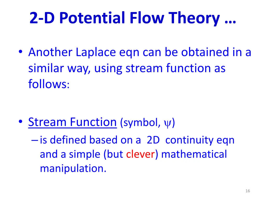 2 d potential flow theory 7