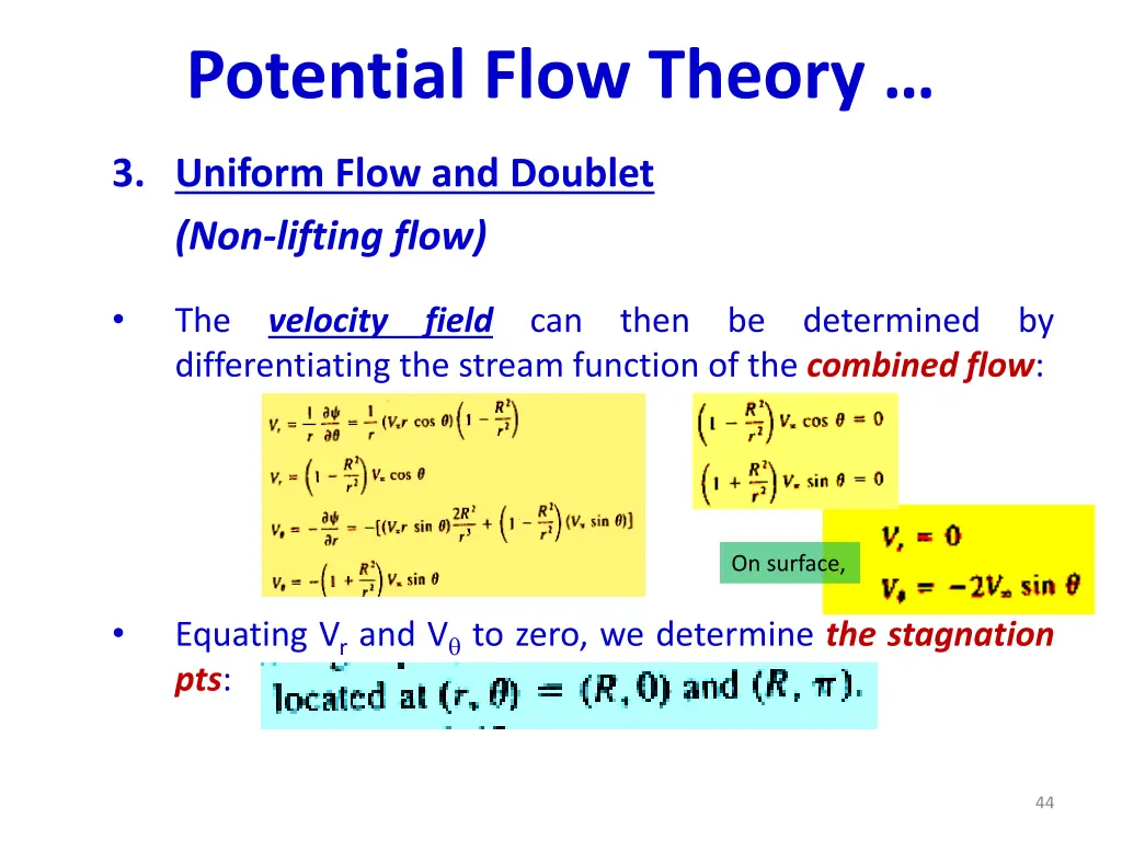 potential flow theory 2