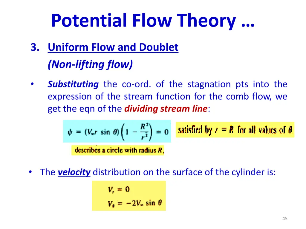 potential flow theory 3