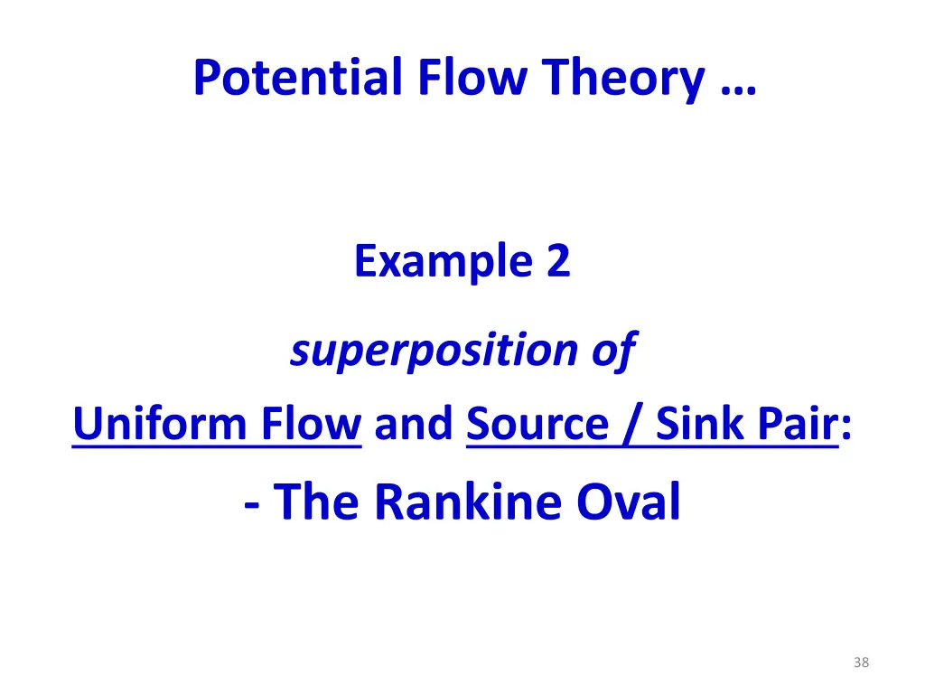 potential flow theory