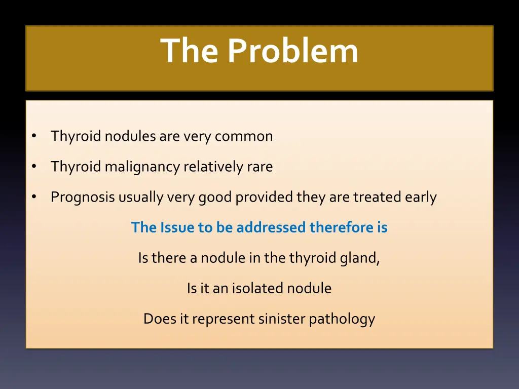 the problem