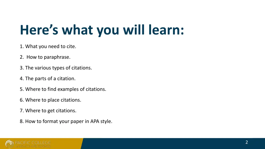 here s what you will learn