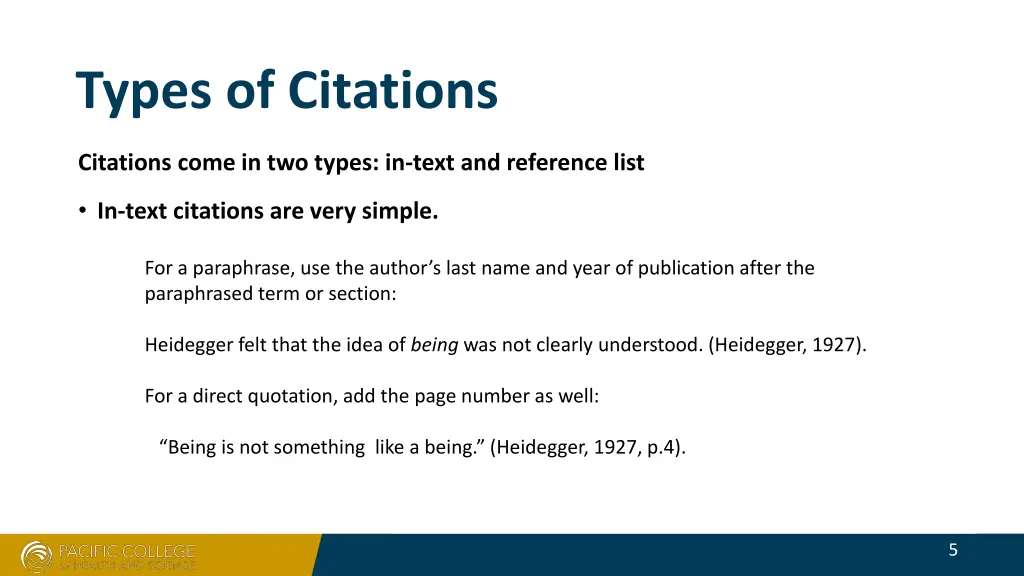 types of citations