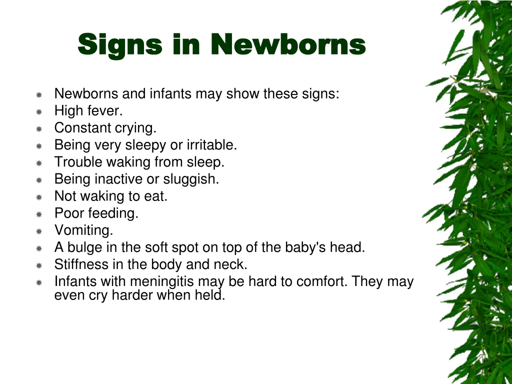 signs in newborns signs in newborns
