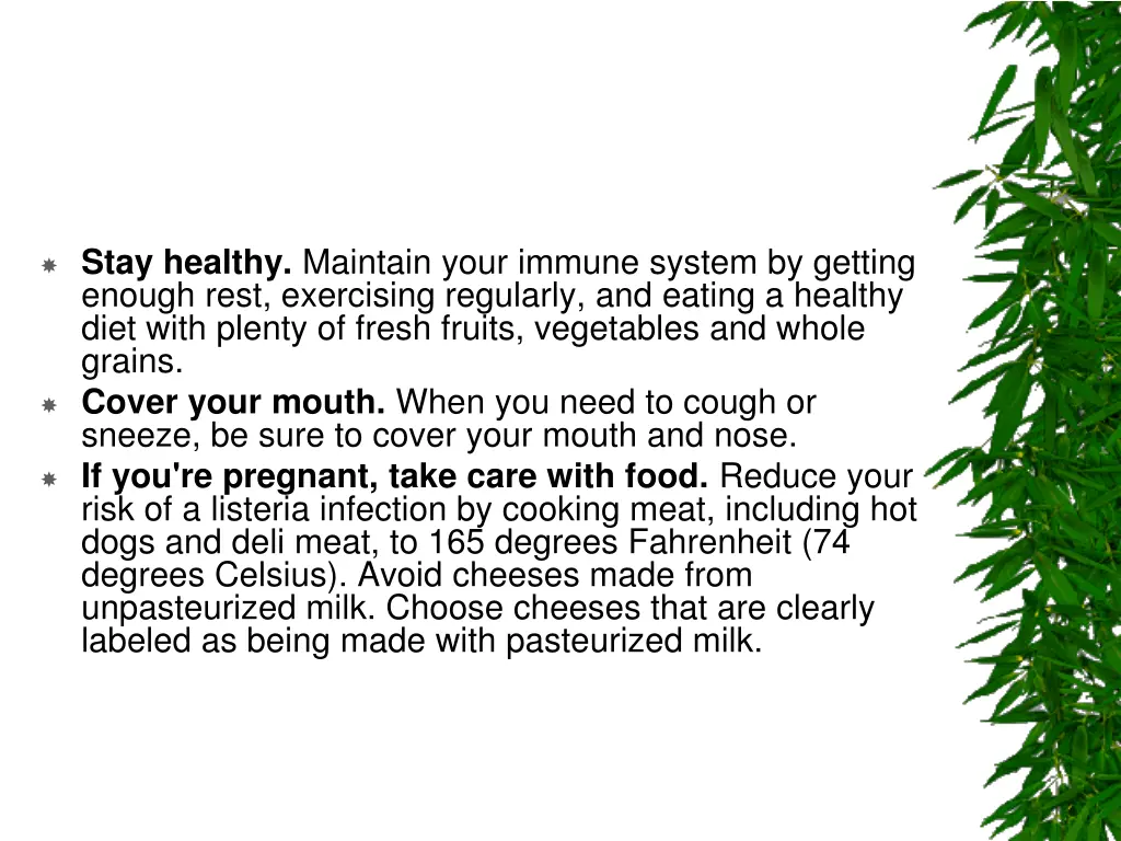stay healthy maintain your immune system