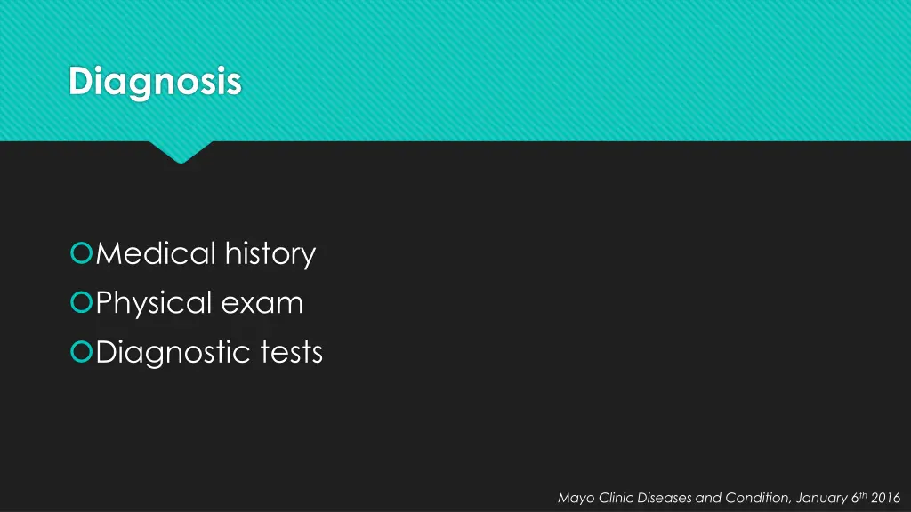 diagnosis