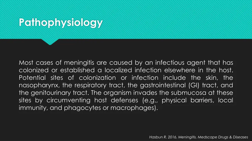 pathophysiology