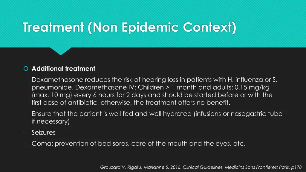 treatment non epidemic context 1