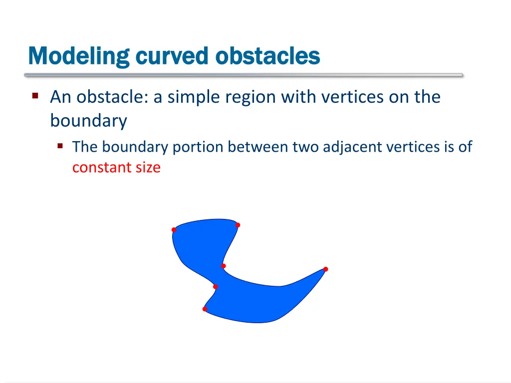 modeling curved obstacles modeling curved
