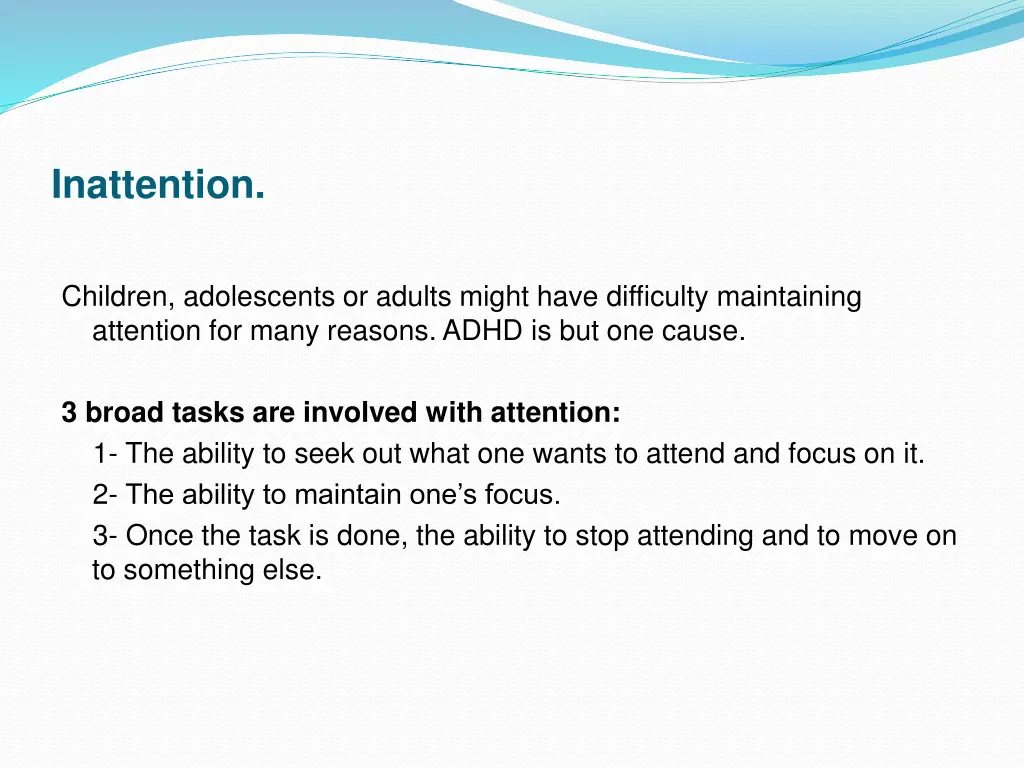 inattention 1