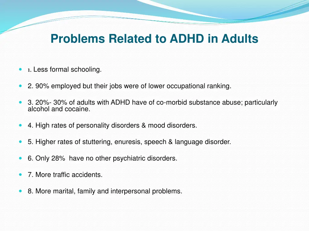 problems related to adhd in adults