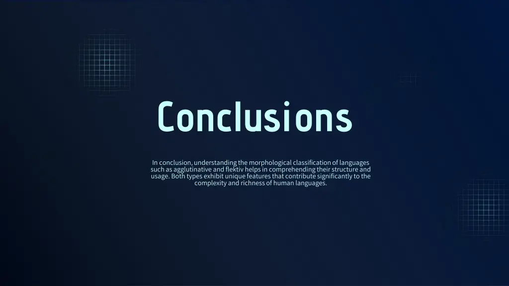 conclusions
