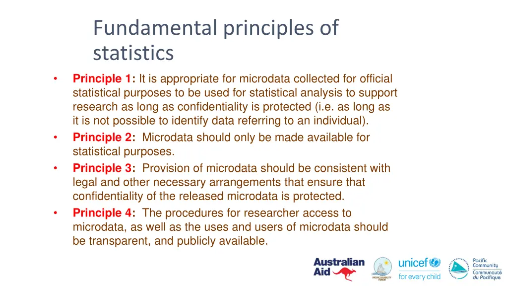 fundamental principles of statistics principle