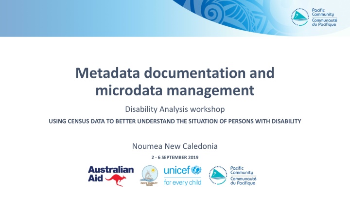 metadata documentation and microdata management