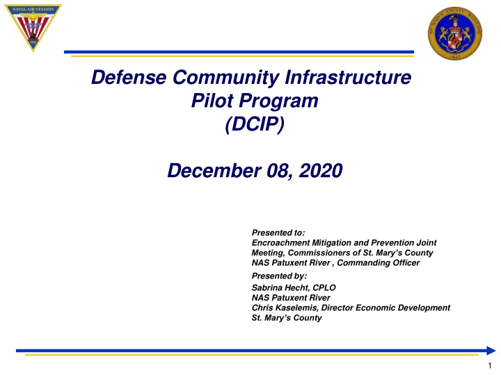 defense community infrastructure pilot program