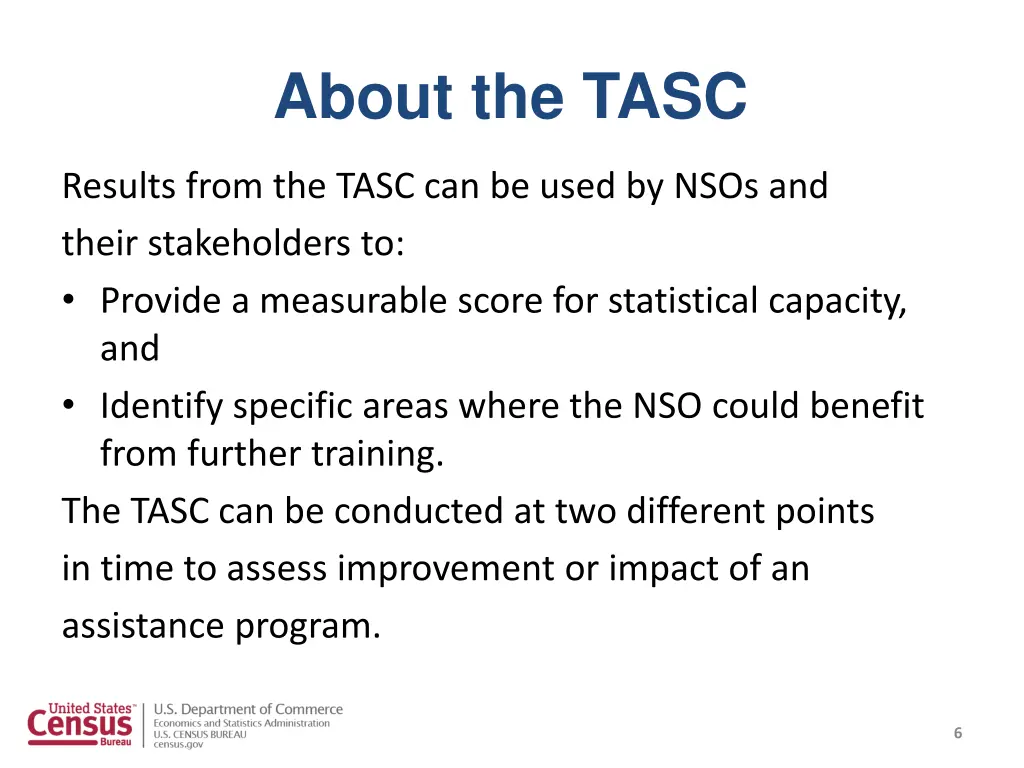 about the tasc 1