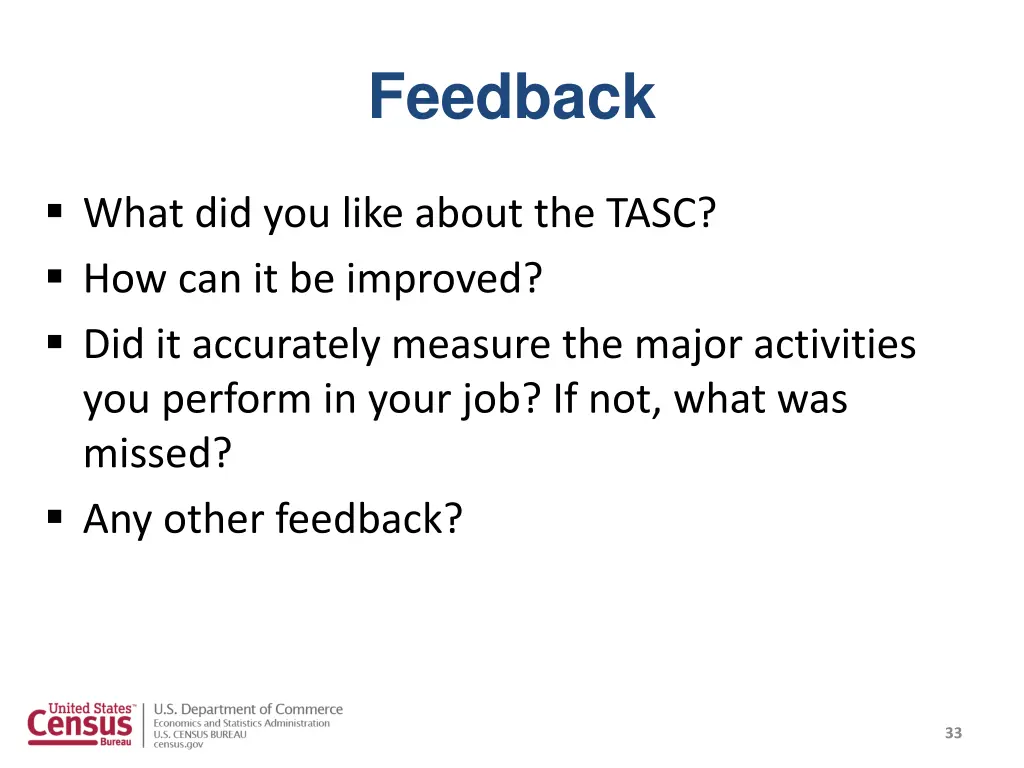 feedback
