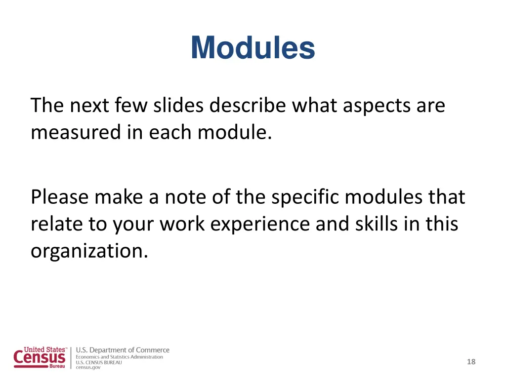 modules 1