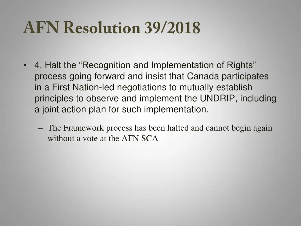 4 halt the recognition and implementation