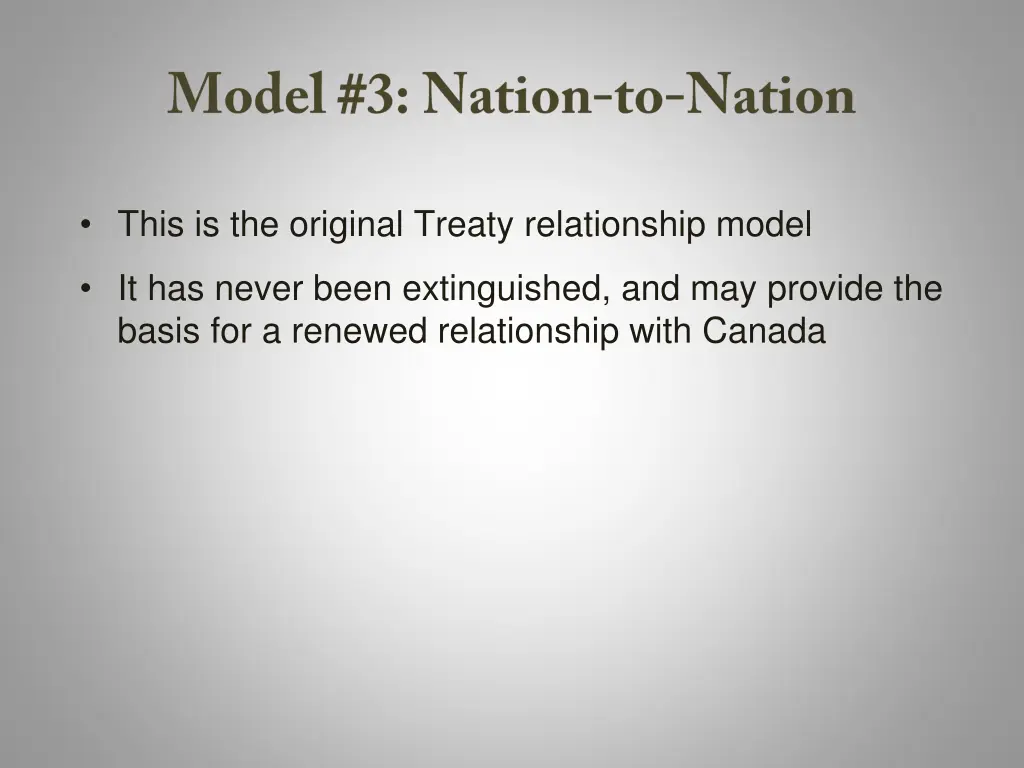 this is the original treaty relationship model