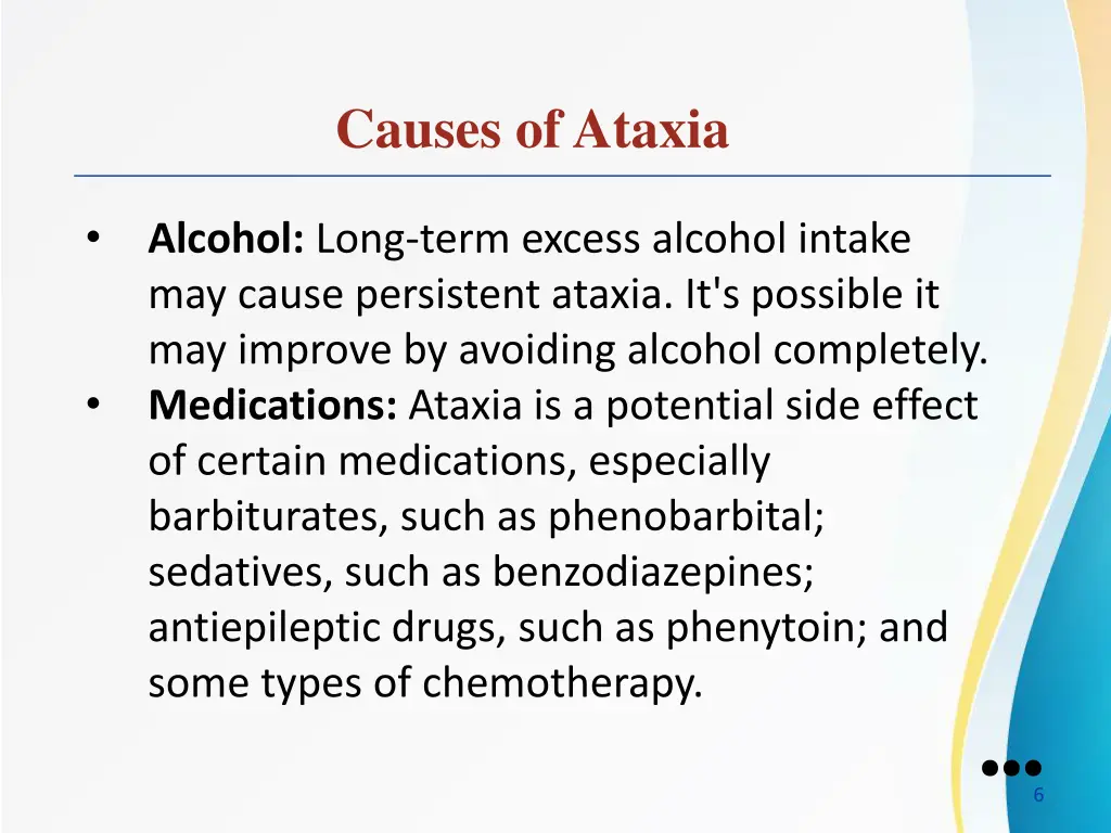 causes of ataxia